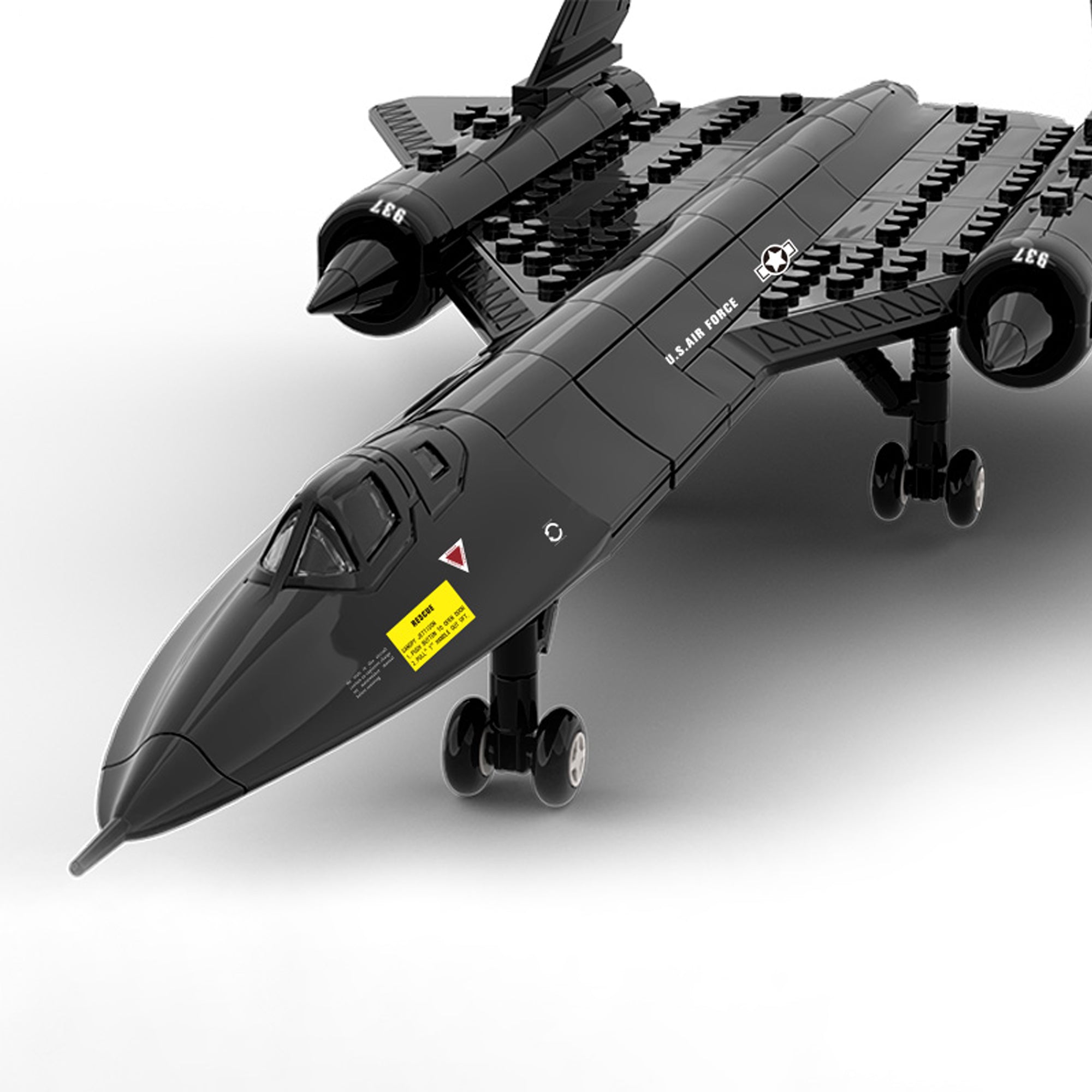 Semky Building Blocks SEMKY Military Series SR-71 Reconnaissance Aircraft Jet Blackbird Air