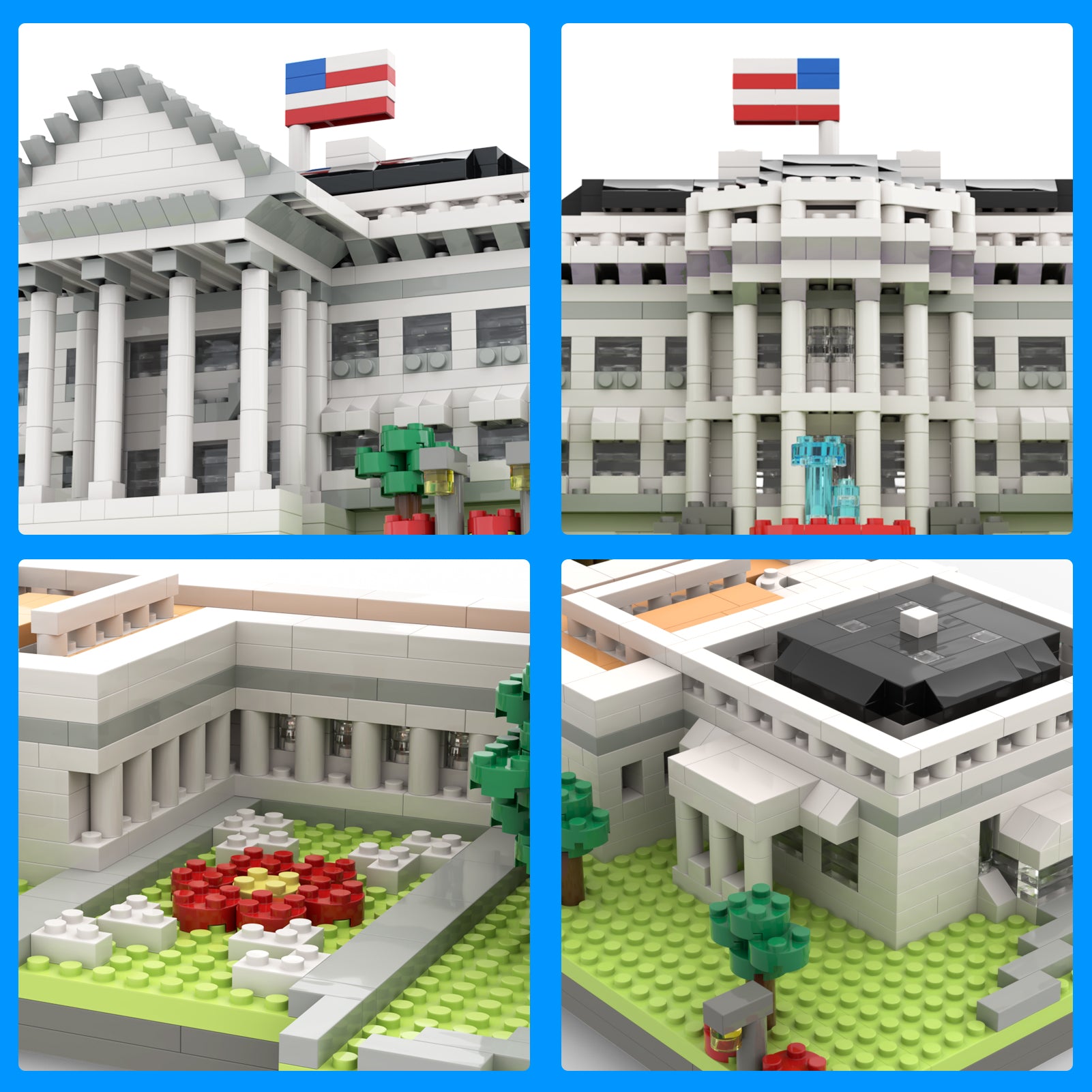 Semky Building Blocks SEMKY Micro Mini Blocks White House U.S. Capital Famous Landmark Model