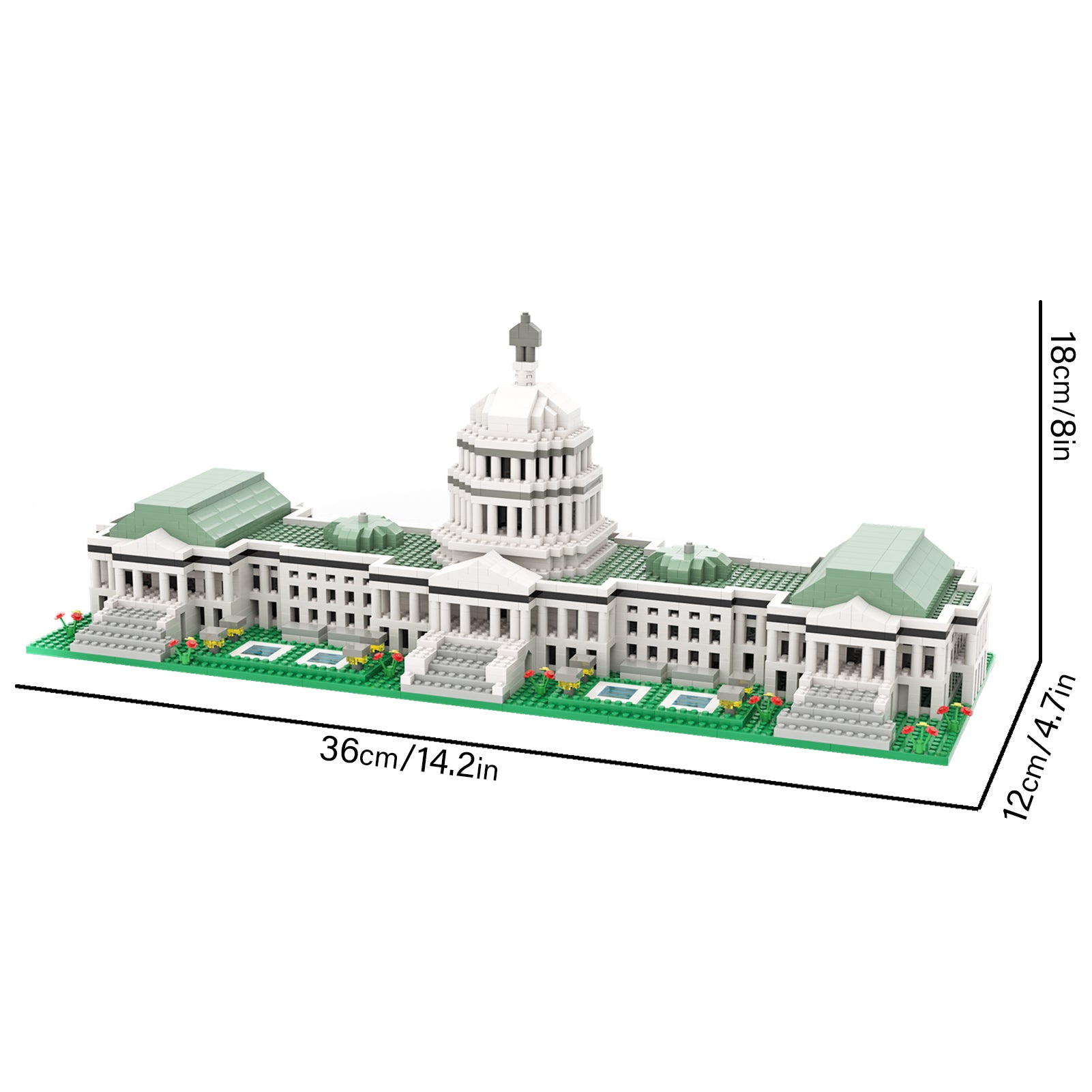 Semky Building Blocks SEMKY Micro Mini Blocks United States Capitol Famous landmark Model Se